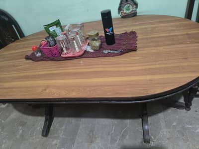 wooden dining table