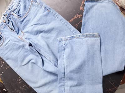 Blue baggy pants