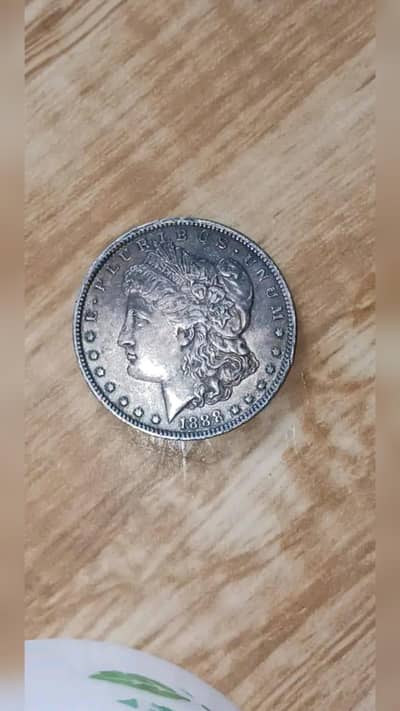 ANTIQ AMERICAN 1888 MORGAN DOLLAR COIN, USA OLD COIN, USA RARE COIN