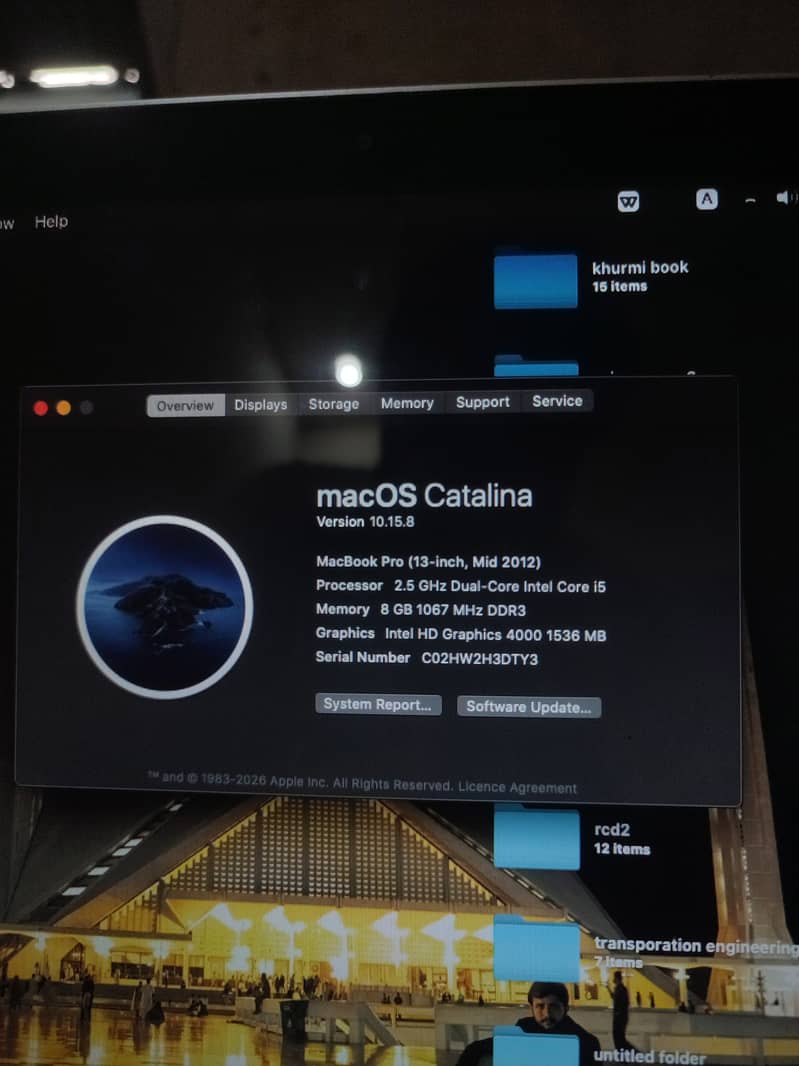 MacBook pro mid 2012 4