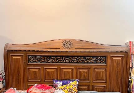 New Bed Without Mattress With Side Tables And Dressing Table