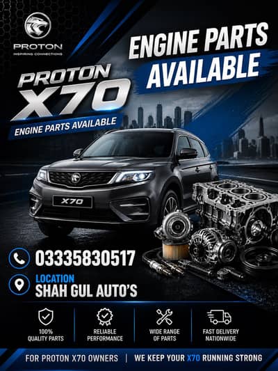 Proton x70 1.5L Turbo complete with transmission set. 