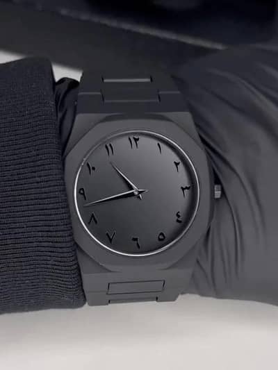 Black Arabic Aura watch for Men