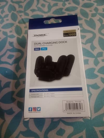 Dual Charging Dock for PS4 controllers.