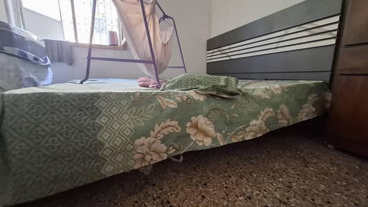 bed almari and 7 seater sofa
