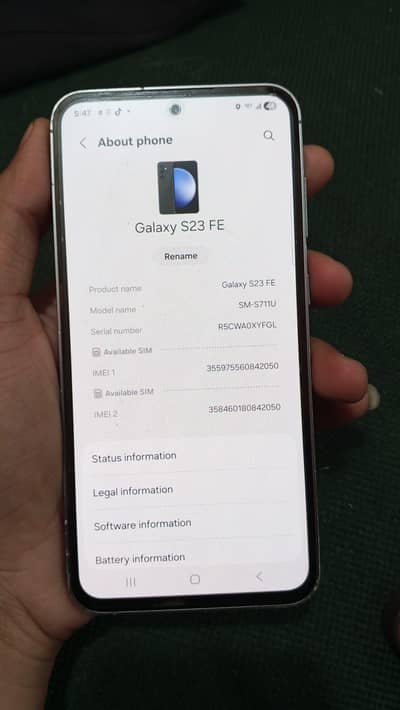 Samsung s23fe Good Condition No any Fault