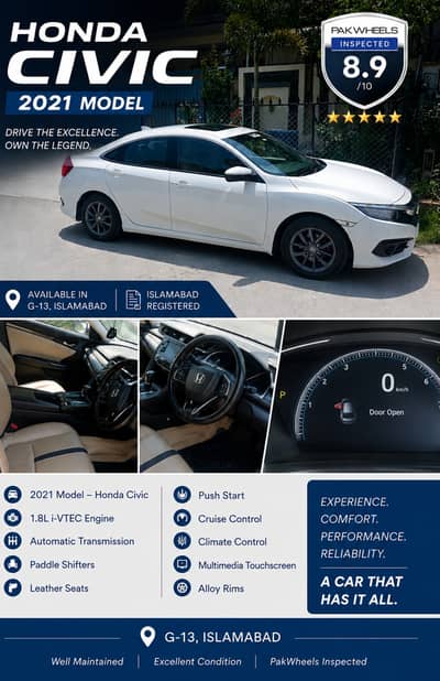 Honda Civic Oriel 1.8 I-VTEC 2021