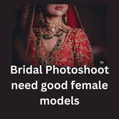 Female Required for Bridal Shoot Fresh