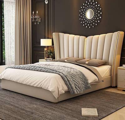 Modern bed set - Poshish bed set- Latest bed designs- bed side table