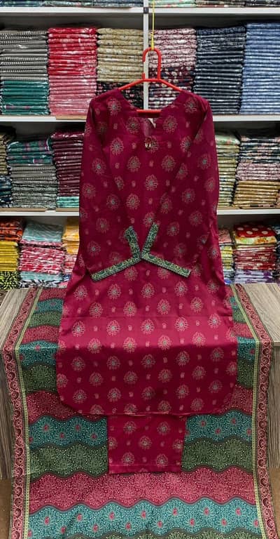 Preimium Quailty Binsaeed Stich 3 Peice Suit For Women