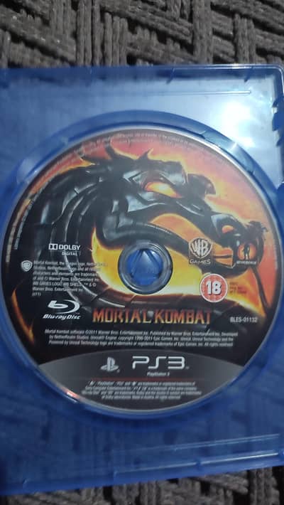 Mortal Kombat PS3 Original Disc With Case