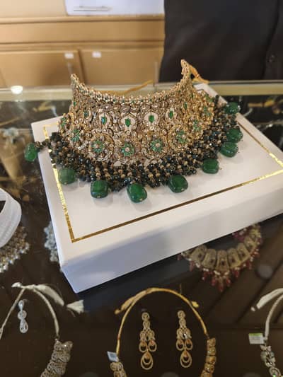 gold plated bridal jewellery set ZEESY