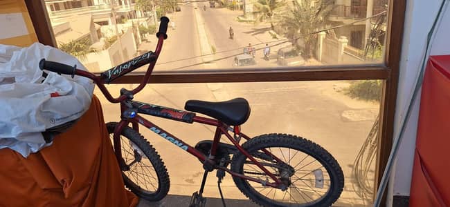 bicycle black red