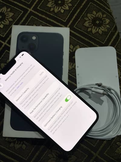 iPhone 13 jv 128gb brand-new 100 battery water pack 4 month same time