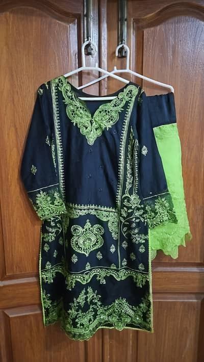3pcs embroidery lawn