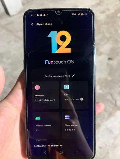 vivo y15c little bit used