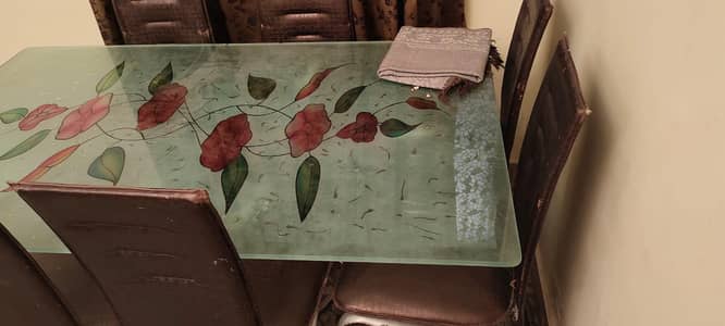 6 person table with chairs