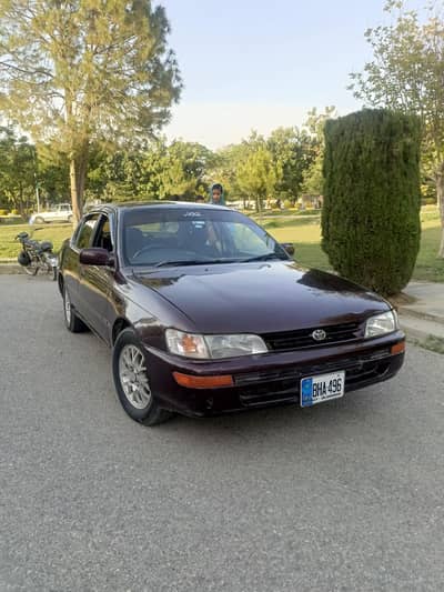 Toyota Corolla indus 1993 maroon