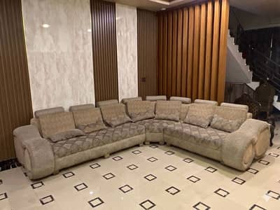 7 seater L shape sofa