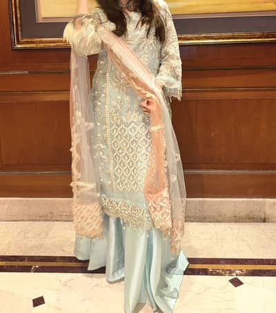 10/10 Beautiful Decent Embroidered Dress for Women