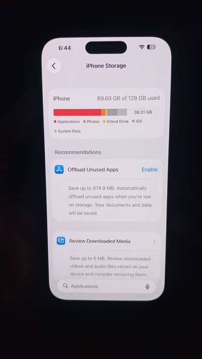 Jv 128 gb Btry health 79