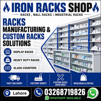 Wall Rack / Store Rack/ Gondola rack / Cash Counter / shopping trolley