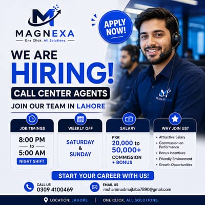 Call Center Agents Required in Lahore