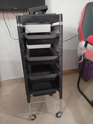 Saloon Trolley|| Beauty Parlour saloon hair rolling Cart
