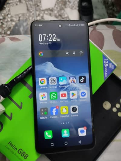 Infinix hot 11s 4+2 128 all okay