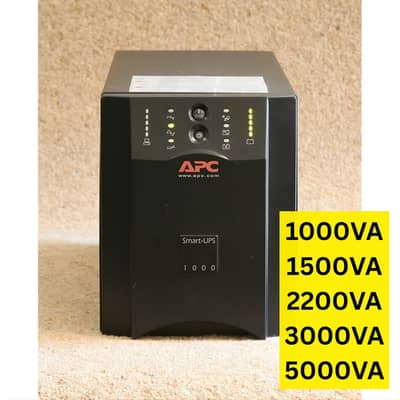 APC UPS 750VA,1000VA,1500VA,2000VA,3KVA,5KVA Box Pack & Imported Used