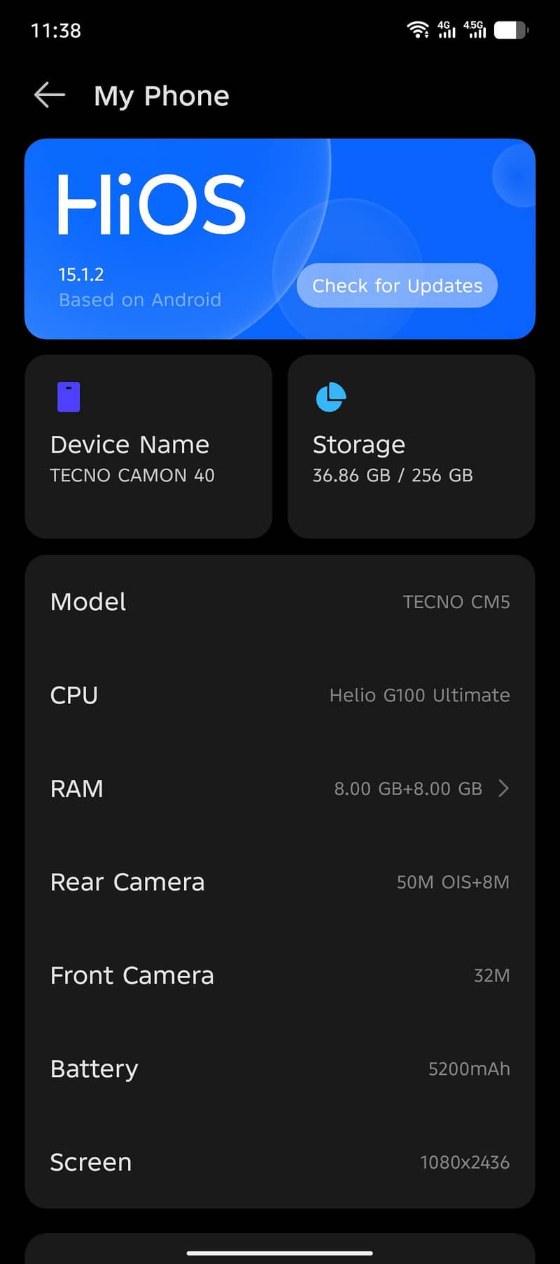 TECNO CAMON 40 7