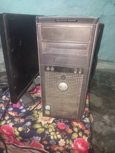 dell tower core 2 duo with lcd