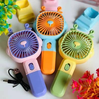 Portable Rechargeable Fan with stand & USB Charge