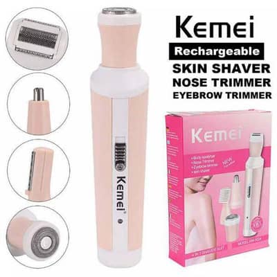 Kemei 4 in 1 Rechargeable Women’s Beauty Trimmer Model: KM-3024