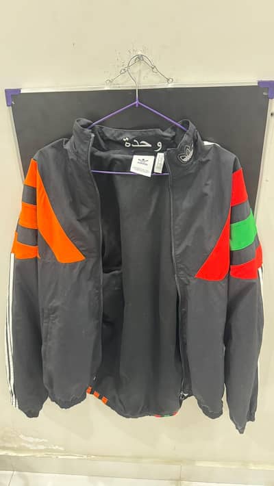 Adidas Premium Monogram Coach Jacket | All-Over Print | Size XL (Like