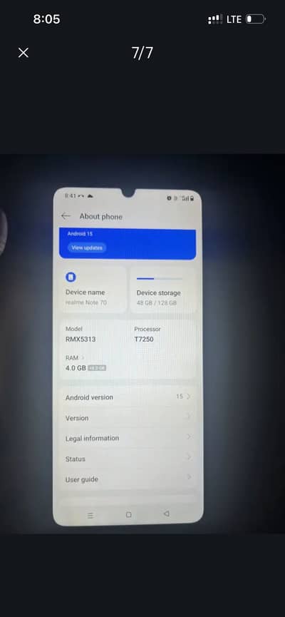 Realme note 70