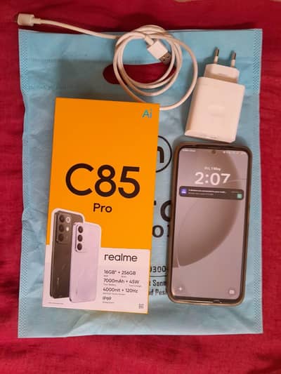 realme c85 pro 8gb 256full box warranty water proof 03325594818 whtssp