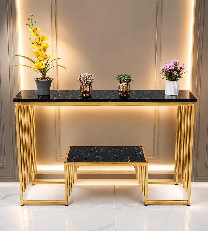 Golden console table 1