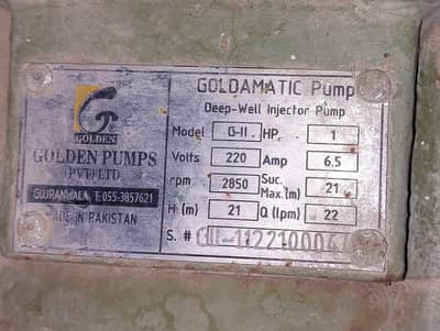 Water Pump GOLDAMATIC Deep-Well Pump
