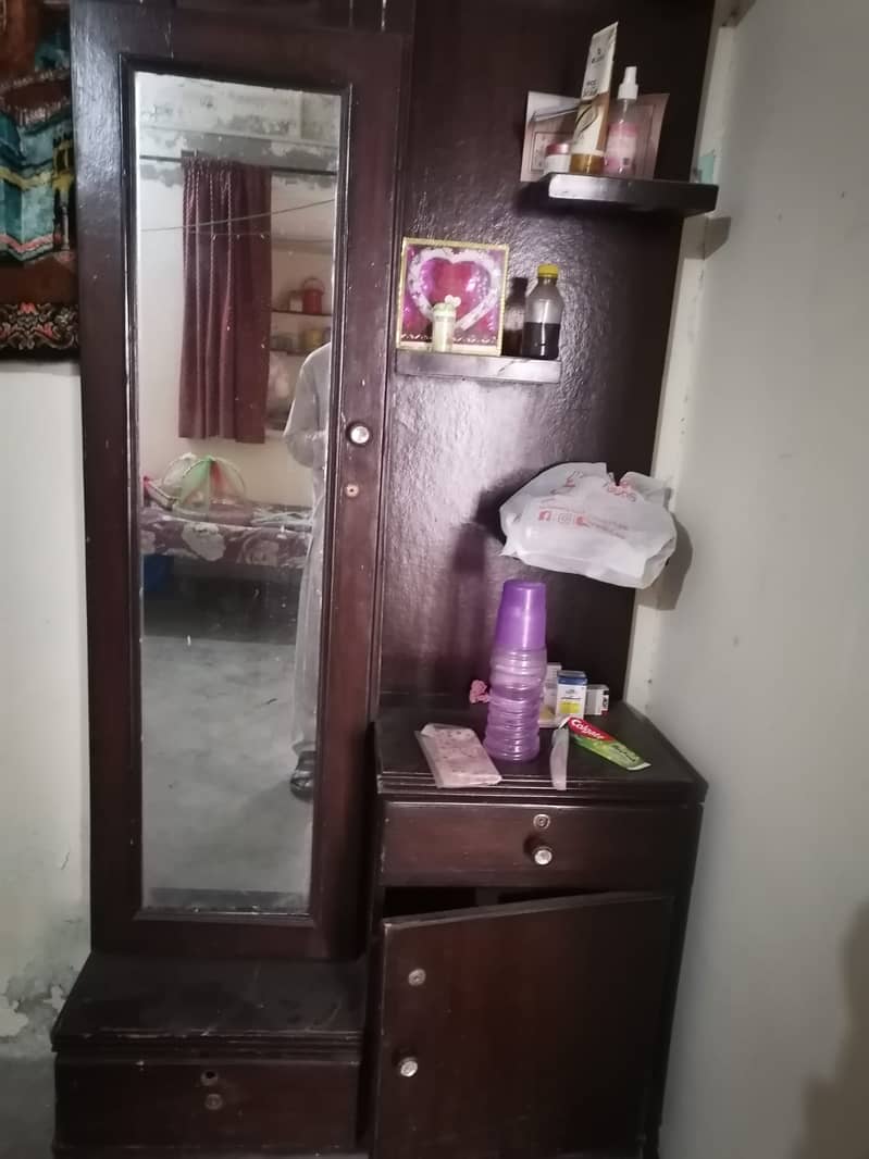 Double Bed with 2 Side Tables, Dressing Table 1