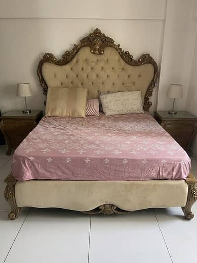 Full 6-Piece Royal Polish Bedroom Set + Mattress - VIP Condition