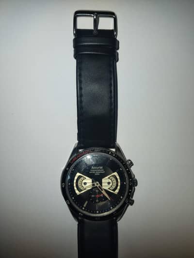 Accurist cronograph water resistant 100mm rare watch for purchase