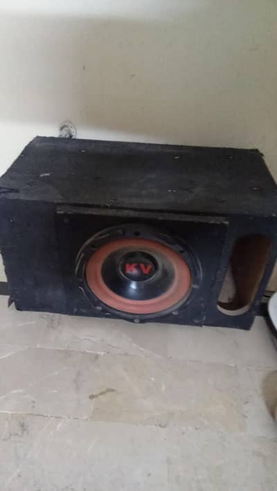 12 inch woofer with box and amp