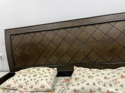 Original wood bed with medicated matress