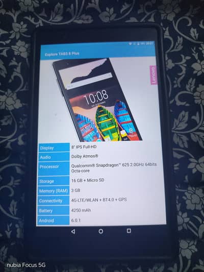 lenovo tab in good condition 3/32 memory