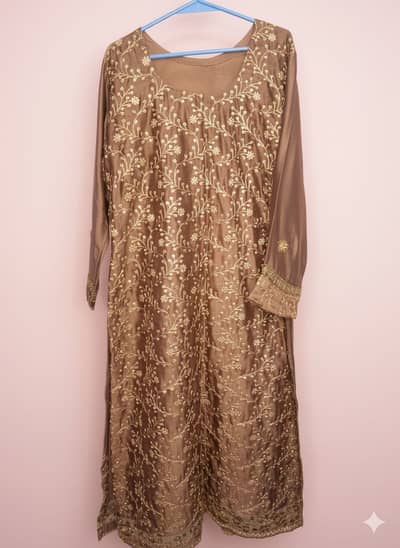 3 pcs embroidered homestitched dress