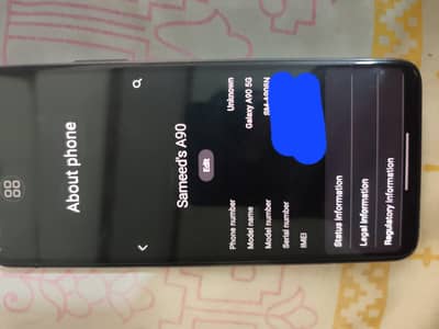 Samsung A90 5g. Urgent Sale. For Details Check Description.
