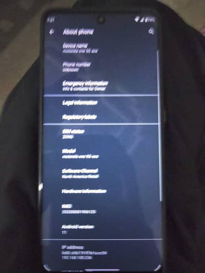 motorola  one 5g ace all ok 4/64 pta approved