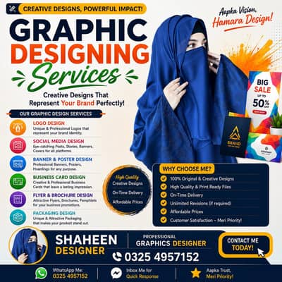 Professional Graphic Designer - Creative Logos & Social Media Designs
