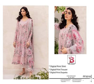 lawn 3 pcs suits